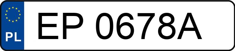 Numer rejestracyjny EP 0678A posiada PEUGEOT 307 2.0 MR`06 E4 Premium 145 - EP0678A