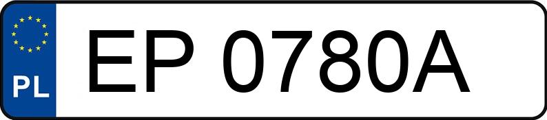 Numer rejestracyjny EP 0780A posiada FORD FOCUS - EP0780A