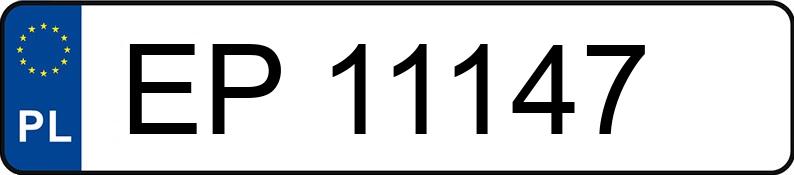 Numer rejestracyjny EP 11147 posiada MERCEDES-BENZ 308 - EP11147