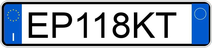 Il numero di registrazione EP118KT ha VOLKSWAGEN Tiguan 1a serie