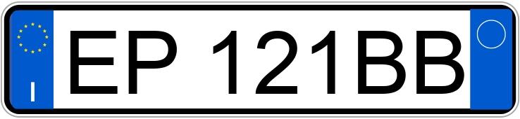 Numer rejestracyjny EP121BB posiada BMW X1