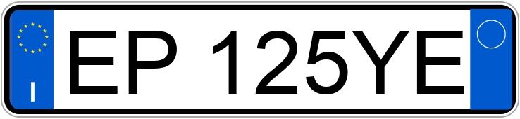 O número de registro EP125YE tem MERCEDES-BENZ E 220 CDI