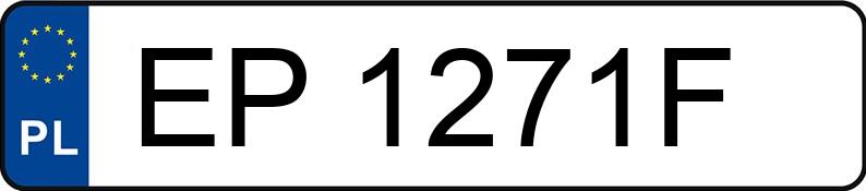 Numer rejestracyjny EP 1271F posiada JAECOO JAECOO7 - EP1271F