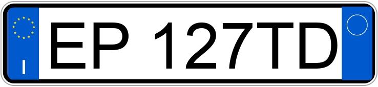 Numer rejestracyjny EP127TD posiada TOYOTA Aygo 1a serie Numer rejestracyjny EP127TD posiada TOYOTA Aygo 1a serie
