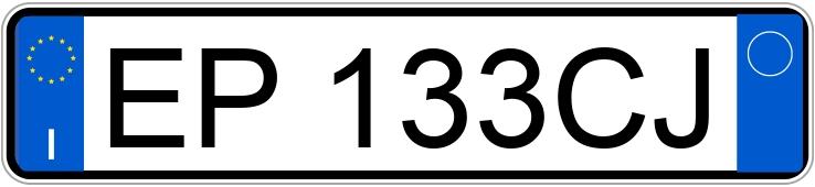 Numer rejestracyjny EP133CJ posiada FIAT 500 Numer rejestracyjny EP133CJ posiada FIAT 500
