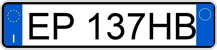 Numer rejestracyjny EP137HB posiada BMW 116D