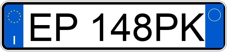 Numer rejestracyjny EP148PK posiada PEUGEOT 208 1o serie