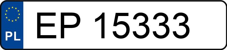 Numer rejestracyjny EP 15333 posiada SAM --- - EP15333 Numer rejestracyjny EP 15333 posiada SAM --- - EP15333