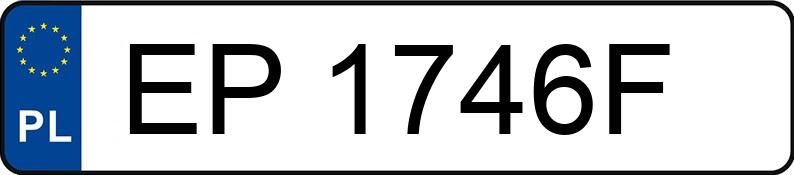 Numer rejestracyjny EP 1746F posiada BMW 316 I - EP1746F