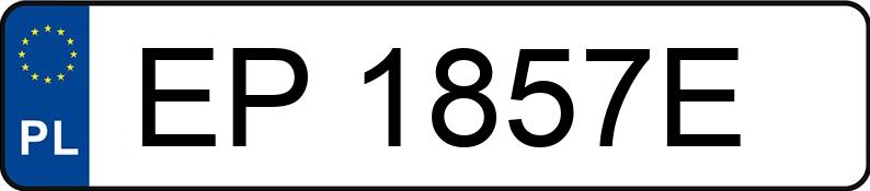 Numer rejestracyjny EP 1857E posiada OPEL ZAFIRA - EP1857E Numer rejestracyjny EP 1857E posiada OPEL ZAFIRA - EP1857E