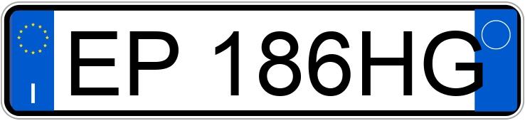 Numer rejestracyjny EP186HG posiada FIAT Panda 2a serie