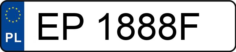 Numer rejestracyjny EP 1888F posiada BMW X3 XDRIVE20D - EP1888F