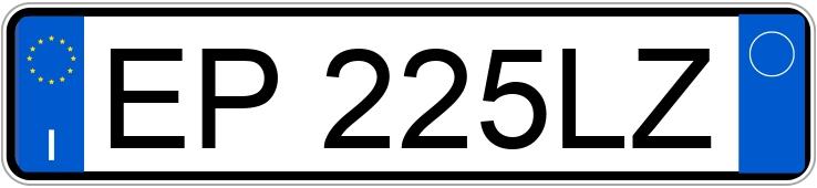 Numer rejestracyjny EP225LZ posiada KIA VENGA