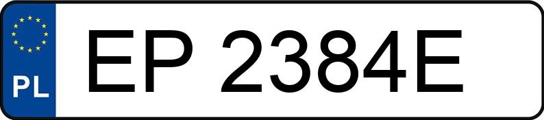 Numer rejestracyjny EP 2384E posiada MERCEDES-BENZ CLASSE A - EP2384E