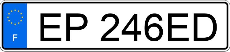 Numer rejestracyjny EP246ED posiada MERCEDES 500 SL