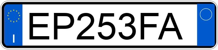 Il numero di registrazione EP253FA ha BMW X1 XDRIVE18D