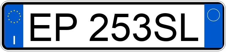 Numer rejestracyjny EP253SL posiada PEUGEOT 107 Numer rejestracyjny EP253SL posiada PEUGEOT 107