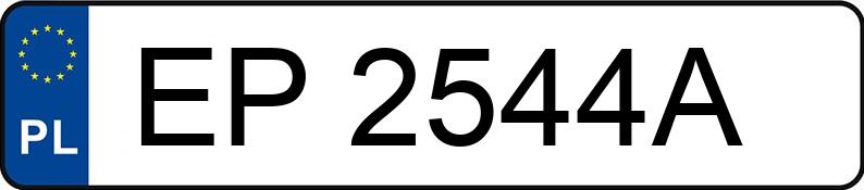 Numer rejestracyjny EP 2544A posiada SKODA SUPERB - EP2544A