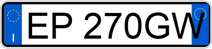 Numer rejestracyjny EP270GW posiada KIA Soul 1a serie