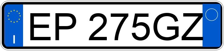 Numer rejestracyjny EP275GZ posiada NISSAN Micra 4a serie