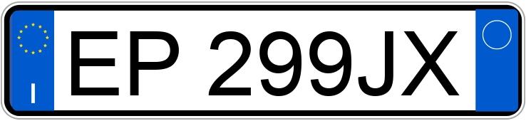 Numer rejestracyjny EP299JX posiada FIAT Panda 3a serie