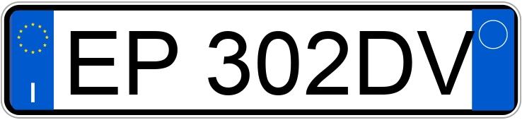 Numer rejestracyjny EP302DV posiada FIAT Panda 3a serie