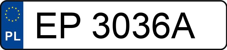 Numer rejestracyjny EP 3036A posiada VOLKSWAGEN PASSAT - EP3036A Numer rejestracyjny EP 3036A posiada VOLKSWAGEN PASSAT - EP3036A
