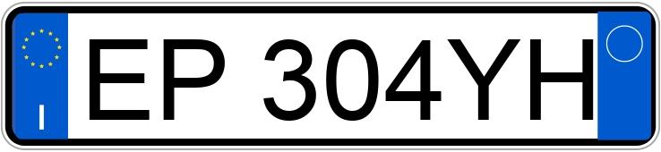 El número de registro EP304YH tiene LANCIA YPSILON