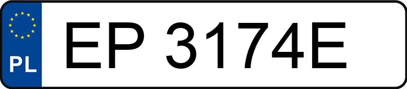 Numer rejestracyjny EP 3174E posiada SKODA SCALA - EP3174E