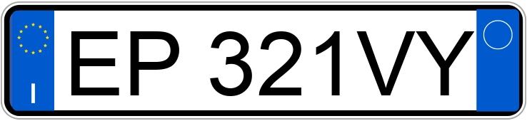 Numer rejestracyjny EP321VY posiada TOYOTA Auris 2a serie