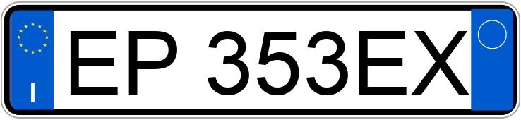 Numer rejestracyjny EP353EX posiada FORD Kuga 2a serie Numer rejestracyjny EP353EX posiada FORD Kuga 2a serie