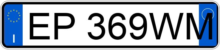 Numer rejestracyjny EP369WM posiada PEUGEOT 308 1a serie