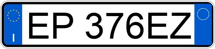 Numer rejestracyjny EP376EZ posiada VOLKSWAGEN Golf 6a serie