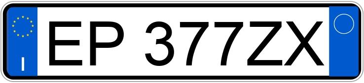 Numer rejestracyjny EP377ZX posiada FIAT Panda 3a serie