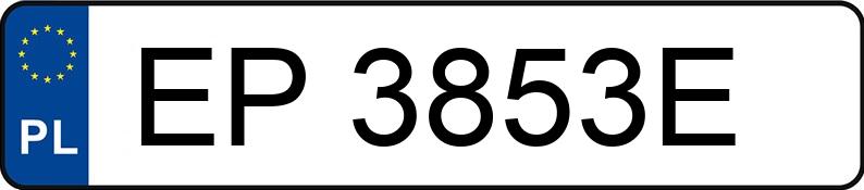 Numer rejestracyjny EP 3853E posiada SAAB 9-3 - EP3853E