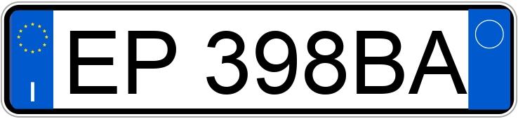 Numer rejestracyjny EP398BA posiada OPEL Corsa 4a serie