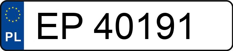 Numer rejestracyjny EP 40191 posiada VOLKSWAGEN GOLF - EP40191