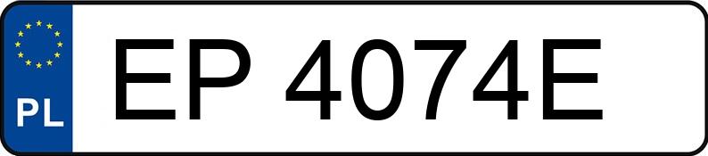 Numer rejestracyjny EP 4074E posiada MERCEDES-BENZ C 180 - EP4074E