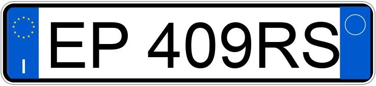 Numer rejestracyjny EP409RS posiada FORD B-Max