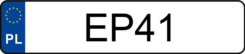 Numer rejestracyjny EP 41 posiada CHRYSLER GRAND VOYAGER - EP41 Numer rejestracyjny EP 41 posiada CHRYSLER GRAND VOYAGER - EP41