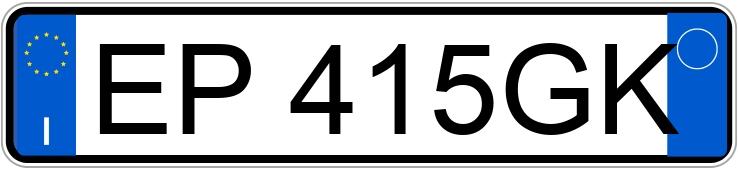 Numer rejestracyjny EP415GK posiada FIAT Panda 3a serie Numer rejestracyjny EP415GK posiada FIAT Panda 3a serie