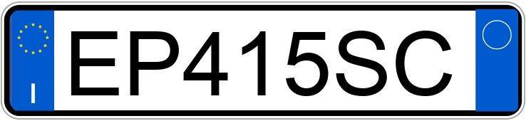 Numer rejestracyjny EP415SC posiada AUDI A1-S1