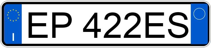 Numer rejestracyjny EP422ES posiada RENAULT Megane 3a serie