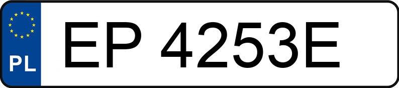 Numer rejestracyjny EP 4253E posiada BMW 530 - EP4253E