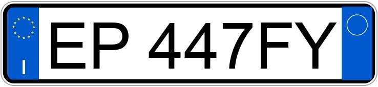 Numer rejestracyjny EP447FY posiada FIAT Sedici Numer rejestracyjny EP447FY posiada FIAT Sedici