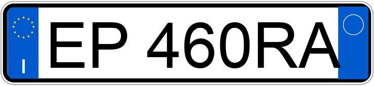 Numer rejestracyjny EP460RA posiada AUDI A3 2a serie Numer rejestracyjny EP460RA posiada AUDI A3 2a serie