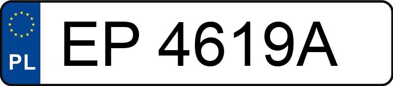 Il numero di registrazione EP 4619A ha PEUGEOT 308 e-HDI MR`11 E5 Access - EP4619A