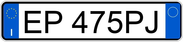 Numer rejestracyjny EP475PJ posiada FIAT Panda 3a serie