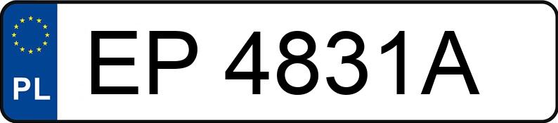 Numer rejestracyjny EP 4831A posiada OPEL Vivaro 1.6 CDTI MR`14 E6 2.7t L1H1 Edition - EP4831A