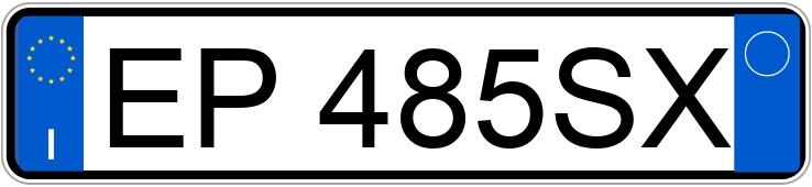 Numer rejestracyjny EP485SX posiada MAZDA CX-5 1a serie